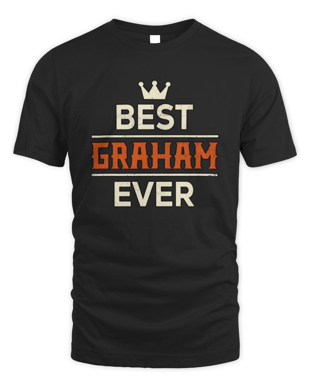 Best Your Name With Crown Shirt GRAHAM M1-59 / Unisex Standard T-Shirt / black