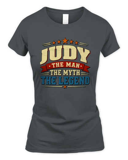 The Man The Myth The Legend Ribbon Vintage T-Shirt JUDY M1-56 / Women's Standard T-Shirt / charcoal