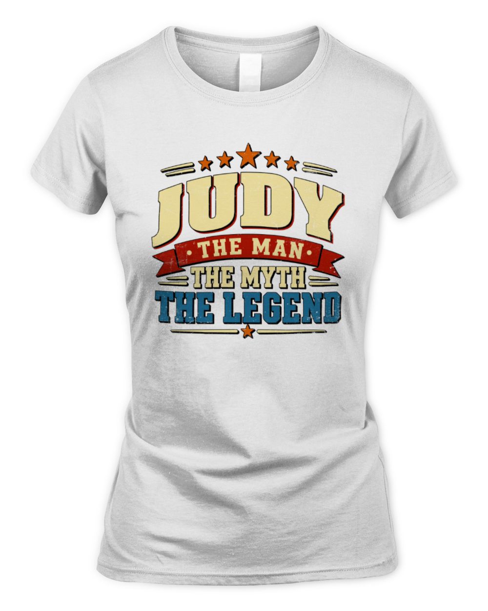 The Man The Myth The Legend Ribbon Vintage T-Shirt JUDY M1-56 / Women's Standard T-Shirt / white
