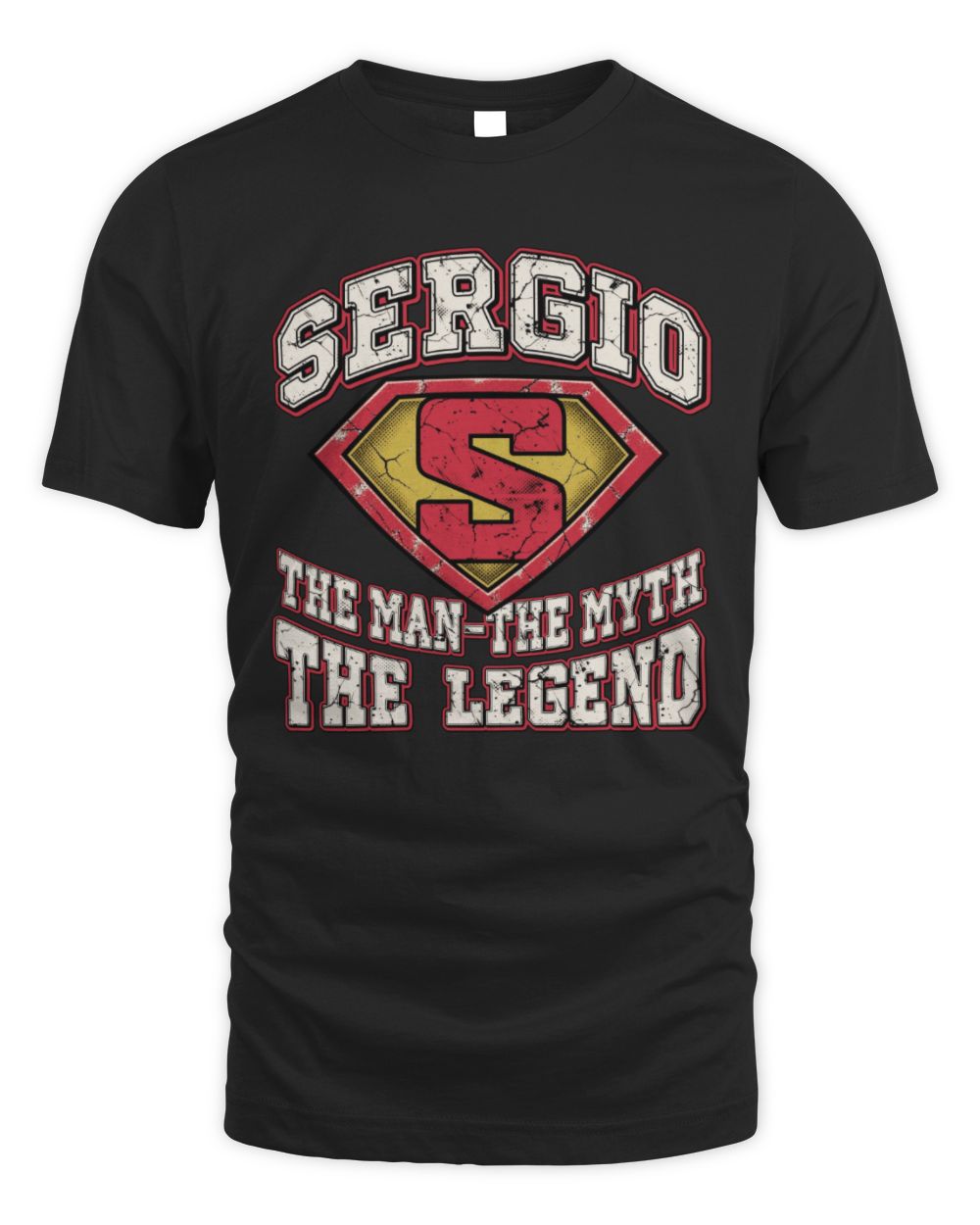 The Man The Myth The Legend Superman Graphic T-Shirt SERGIO M1-74 / Unisex Standard T-Shirt / black