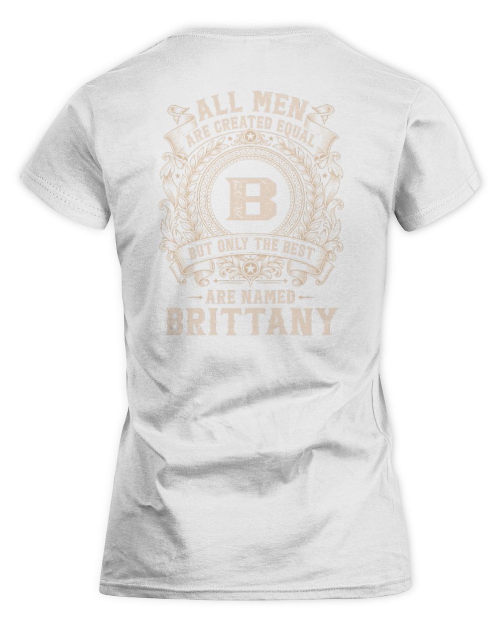 All Men Are Created Equal Cool Logo Shirt BRITTANY M1-60 / Women's Standard T-Shirt / white