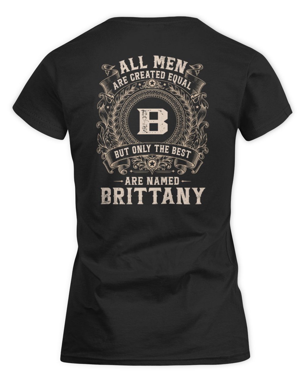All Men Are Created Equal Cool Logo Shirt BRITTANY M1-60 / Women's Standard T-Shirt / black