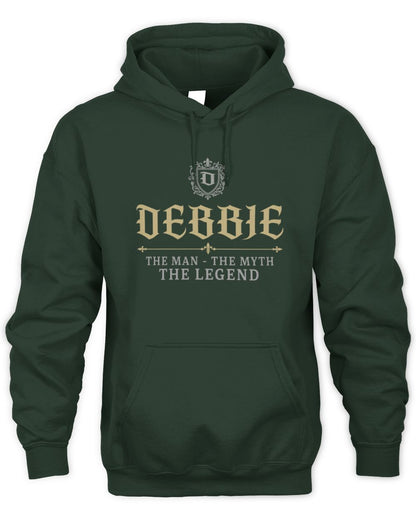 The Man The Myth The Legend Western Shirt DEBBIE M1-78 / Unisex Hoodie / forest green