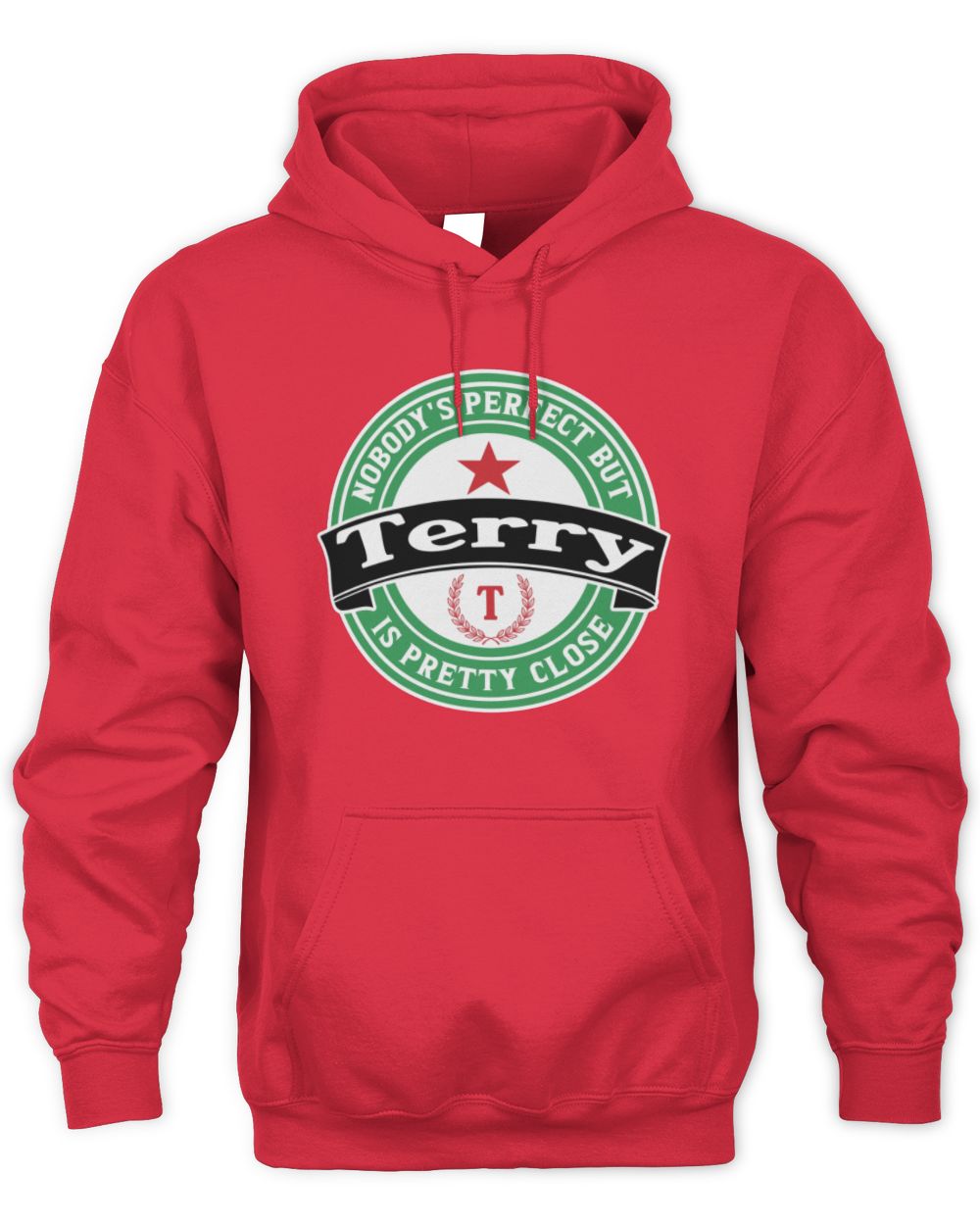 Nobody's Perfect But Your Name Is Pretty Close Heineken Beer T-Shirt TERRY M1-S85 / Unisex Hoodie / red