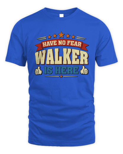 Have No Fear Your Name Is Here Cool Graphic T-Shirt WALKER M1-71 / Unisex Standard T-Shirt / royal