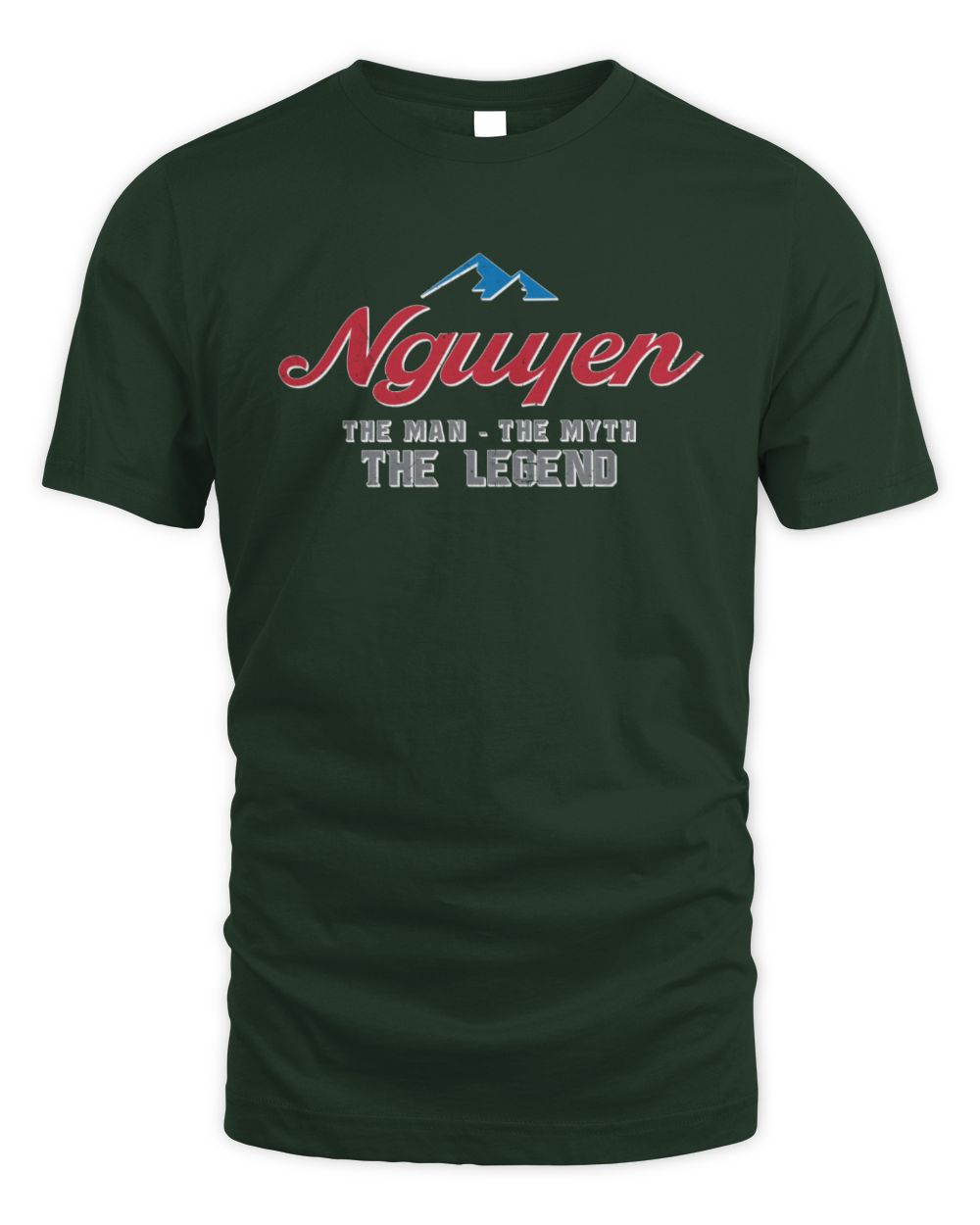 The Man The Myth The Legend Coors Light Beer T-Shirt NGUYEN M1-S84 / Unisex Standard T-Shirt / forest green