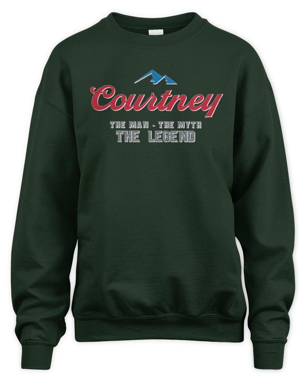 The Man The Myth The Legend Coors Light Beer T-Shirt COURTNEY M1-S84 / Unisex Sweatshirt / forest green