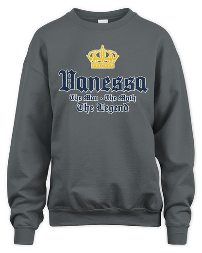 The Man The Myth The Legend Corona Beer T-Shirt VANESSA M1-S83 / Unisex Sweatshirt / charcoal