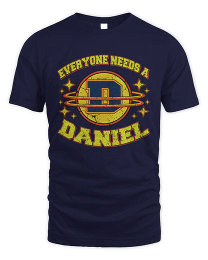 Everyone Needs a Your Name Shirt DANIEL M1-76 / Unisex Standard T-Shirt / navy