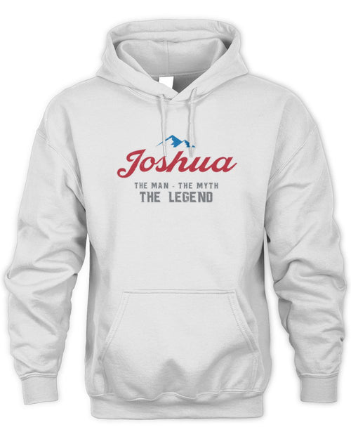 The Man The Myth The Legend Coors Light Beer T-Shirt JOSHUA M1-S84 / Unisex Hoodie / white