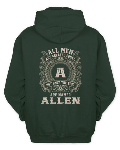 All Men Are Created Equal Cool Logo Shirt ALLEN M1-60 / Unisex Hoodie / forest green