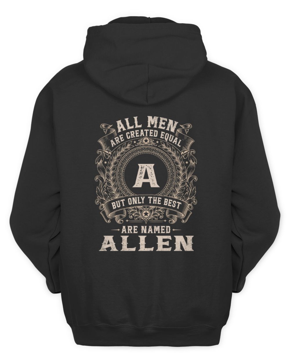 All Men Are Created Equal Cool Logo Shirt ALLEN M1-60 / Unisex Hoodie / black