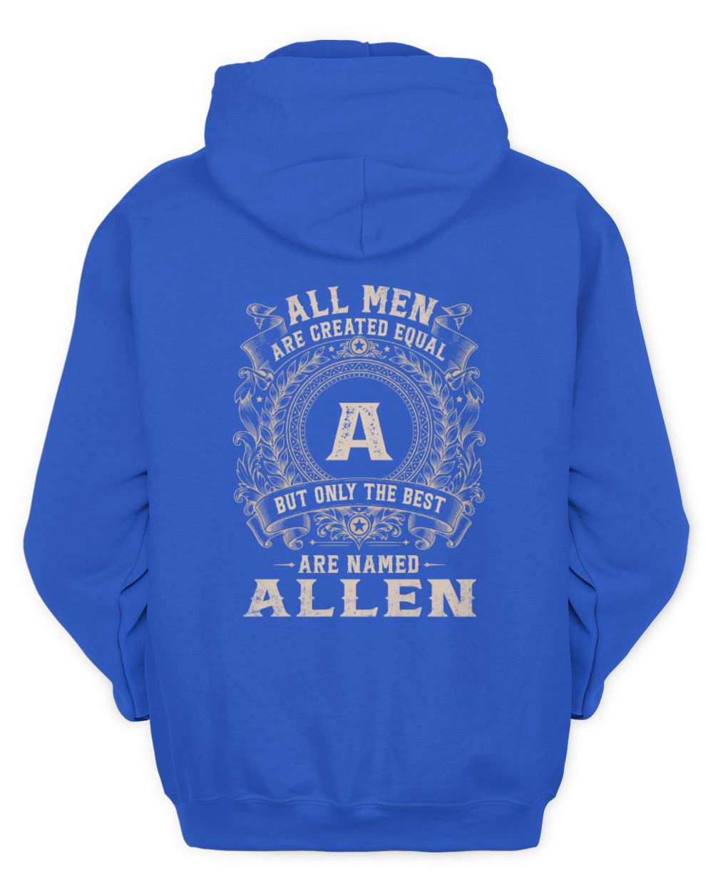 All Men Are Created Equal Cool Logo Shirt ALLEN M1-60 / Unisex Hoodie / royal