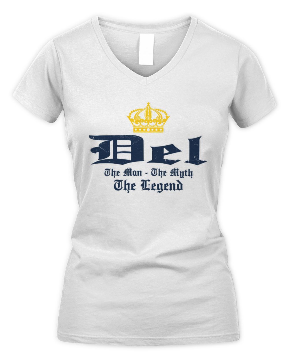 The Man The Myth The Legend Corona Beer T-Shirt DEL M1-S83 / Women's V-Neck T-Shirt / white