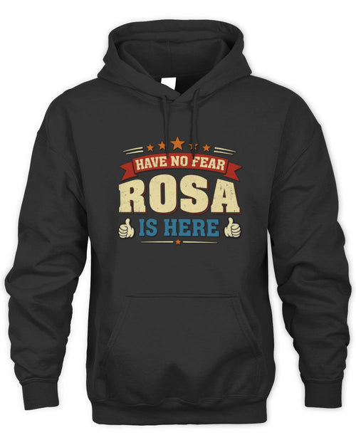 Have No Fear Your Name Is Here Cool Graphic T-Shirt ROSA M1-71 / Unisex Hoodie / black