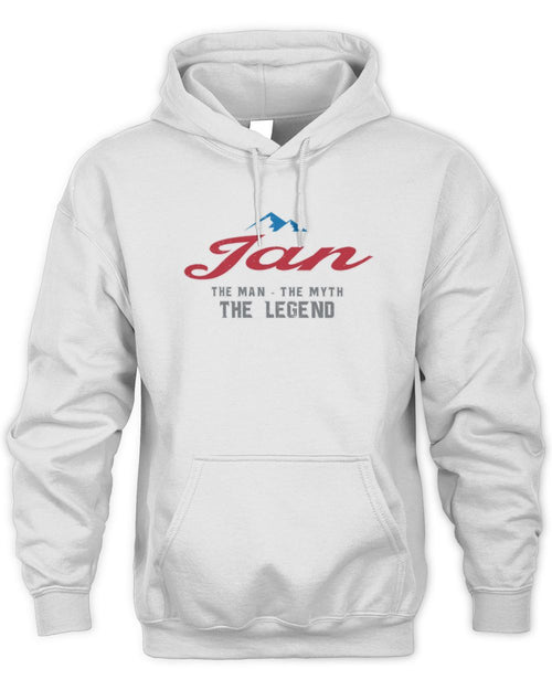 The Man The Myth The Legend Coors Light Beer T-Shirt JAN M1-S84 / Unisex Hoodie / white