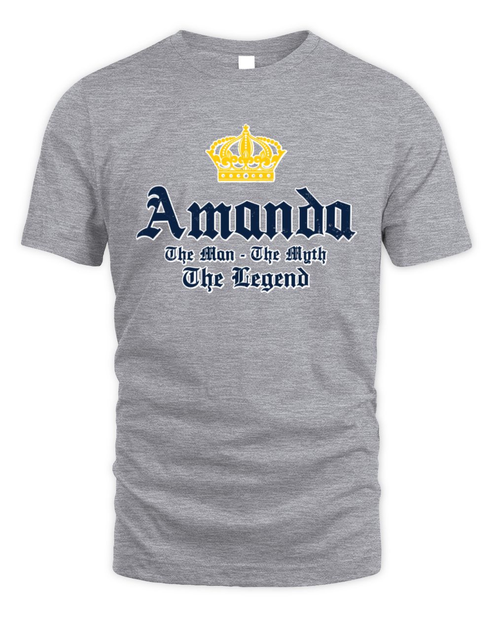 The Man The Myth The Legend Corona Beer T-Shirt AMANDA M1-S83 / Unisex Standard T-Shirt / sport grey