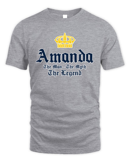 The Man The Myth The Legend Corona Beer T-Shirt AMANDA M1-S83 / Unisex Standard T-Shirt / sport grey