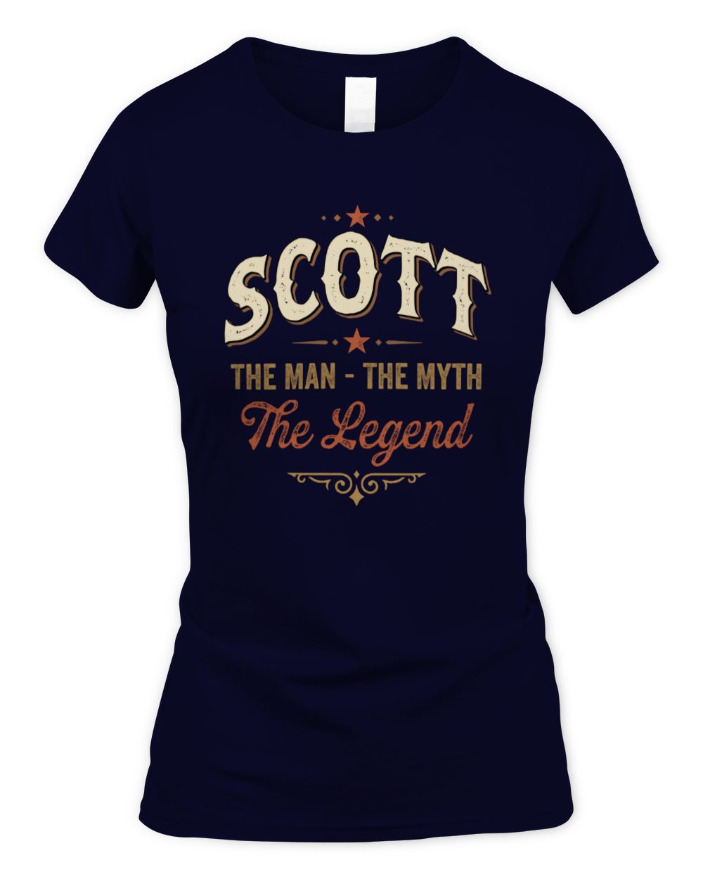 I'm Name I'm Not Rude I Just Have The Balls Funny T-Shirt SCOTT M1-77 / Women's Standard T-Shirt / navy