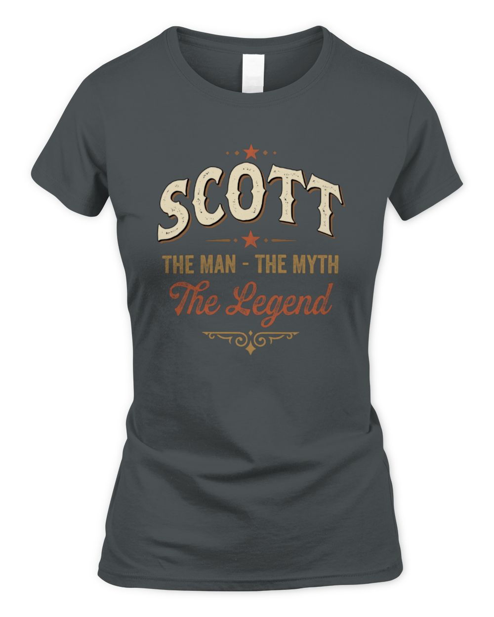 I'm Name I'm Not Rude I Just Have The Balls Funny T-Shirt SCOTT M1-77 / Women's Standard T-Shirt / charcoal