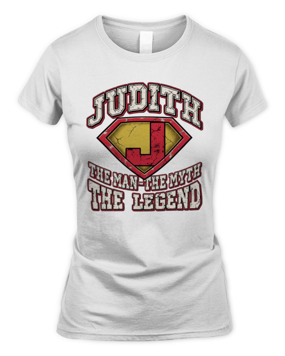 The Man The Myth The Legend Superman Graphic T-Shirt JUDITH M1-74 / Women's Standard T-Shirt / white