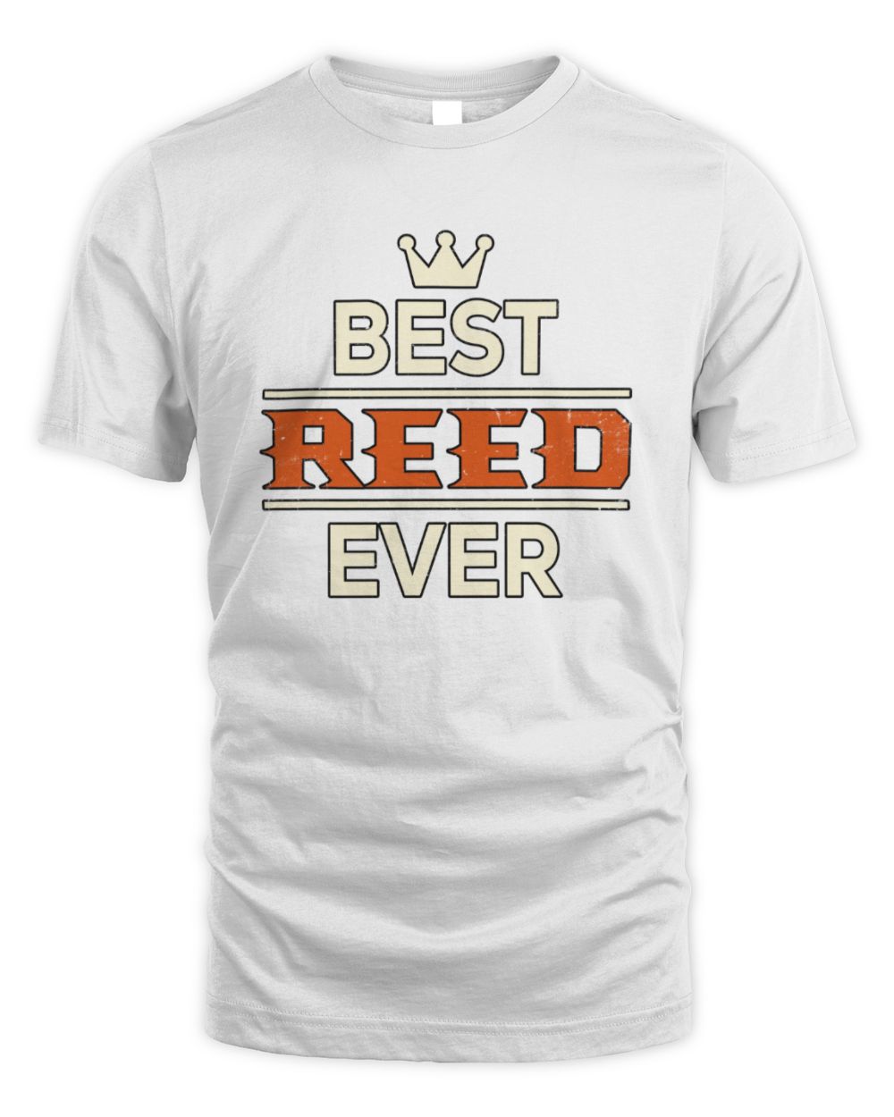 Best Your Name With Crown Shirt REED M1-59 / Unisex Standard T-Shirt / white