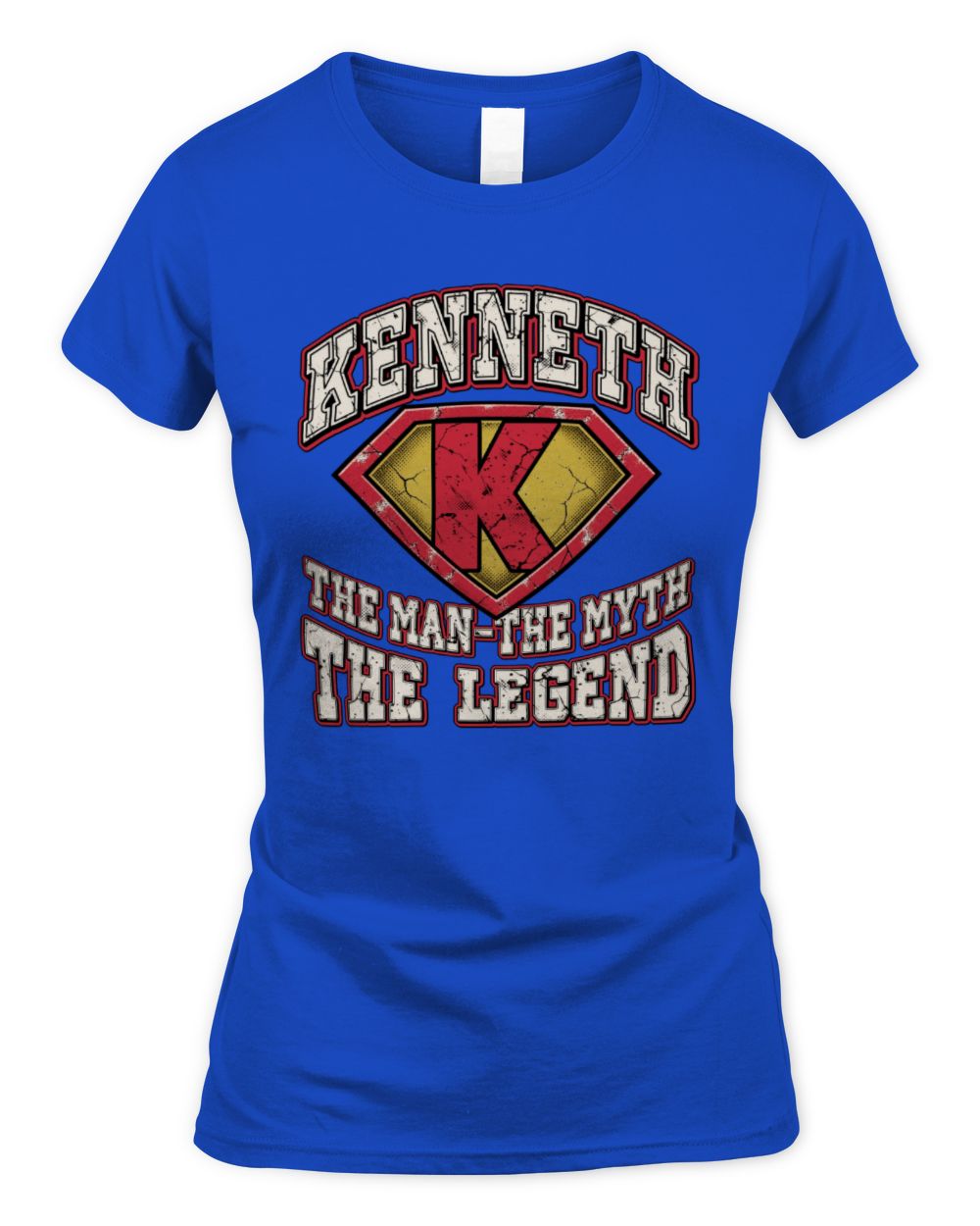 The Man The Myth The Legend Superman Graphic T-Shirt KENNETH M1-74 / Women's Standard T-Shirt / royal