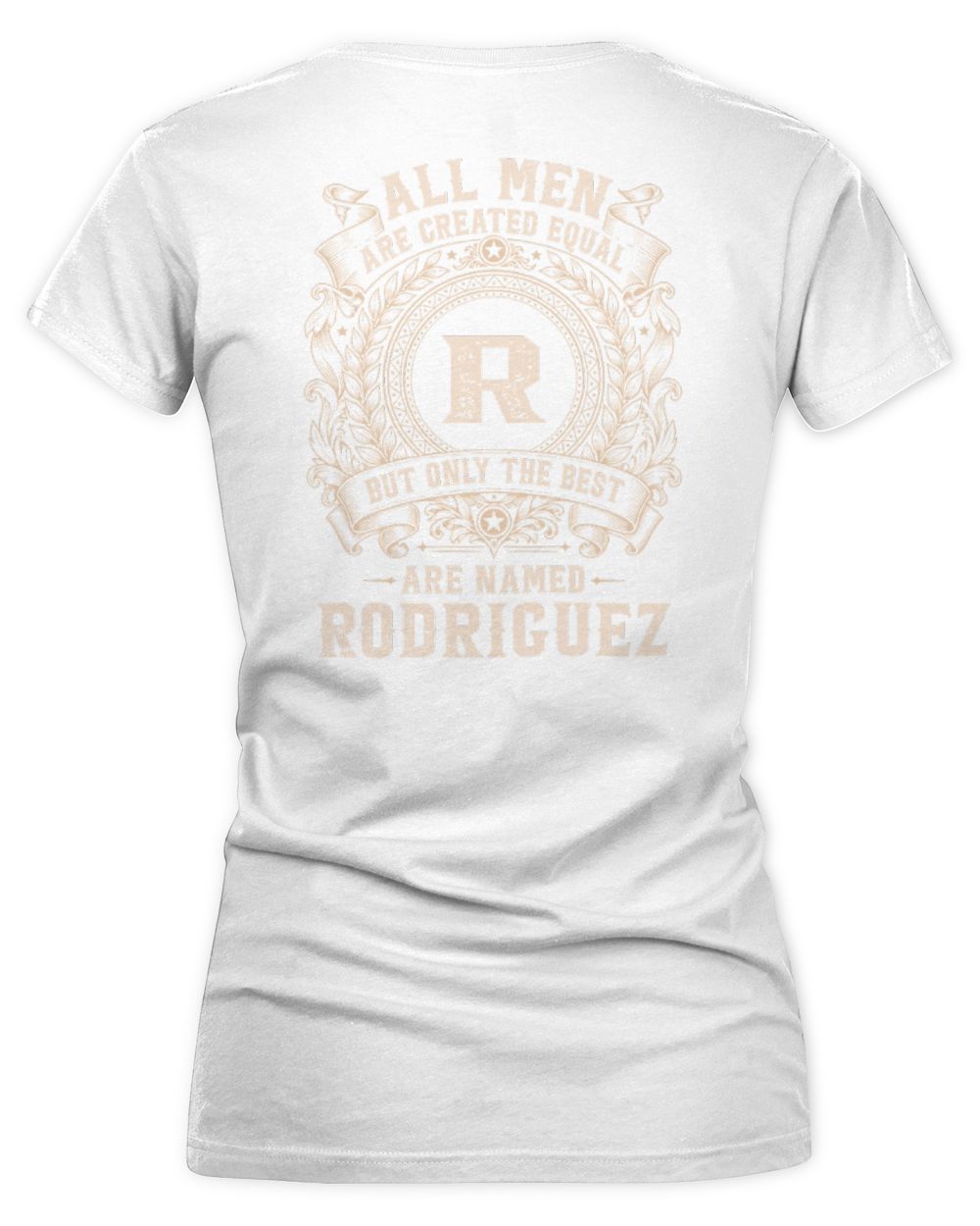 All Men Are Created Equal Cool Logo Shirt RODRIGUEZ M1-60 / Women's V-Neck T-Shirt / white