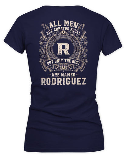 All Men Are Created Equal Cool Logo Shirt RODRIGUEZ M1-60 / Women's V-Neck T-Shirt / navy