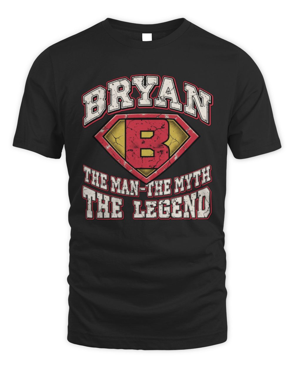 The Man The Myth The Legend Superman Graphic T-Shirt BRYAN M1-74 / Unisex Standard T-Shirt / black