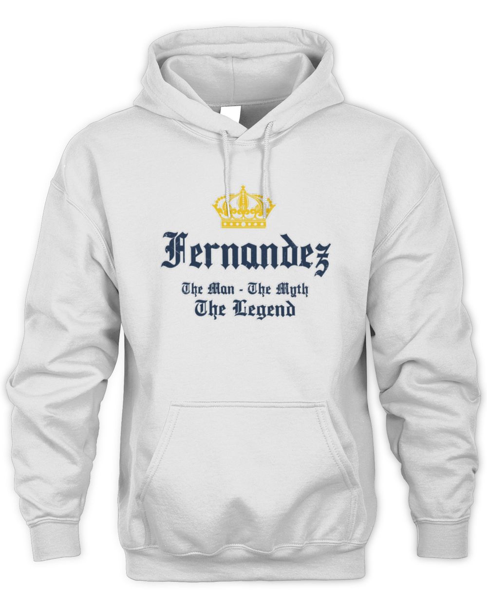 The Man The Myth The Legend Corona Beer T-Shirt FERNANDEZ M1-S83 / Unisex Hoodie / white