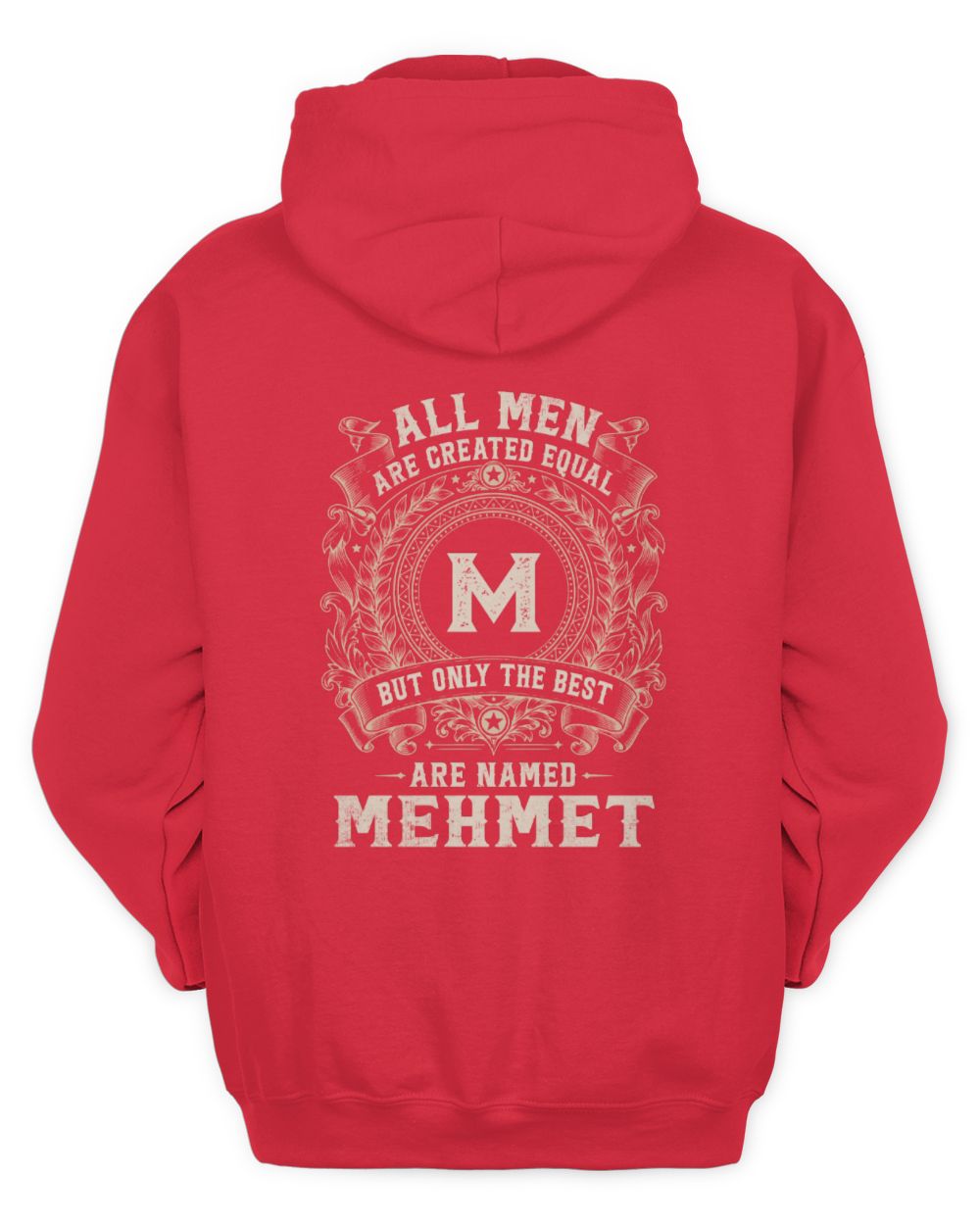 All Men Are Created Equal Cool Logo Shirt MEHMET M1-60 / Unisex Hoodie / red