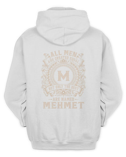 All Men Are Created Equal Cool Logo Shirt MEHMET M1-60 / Unisex Hoodie / white