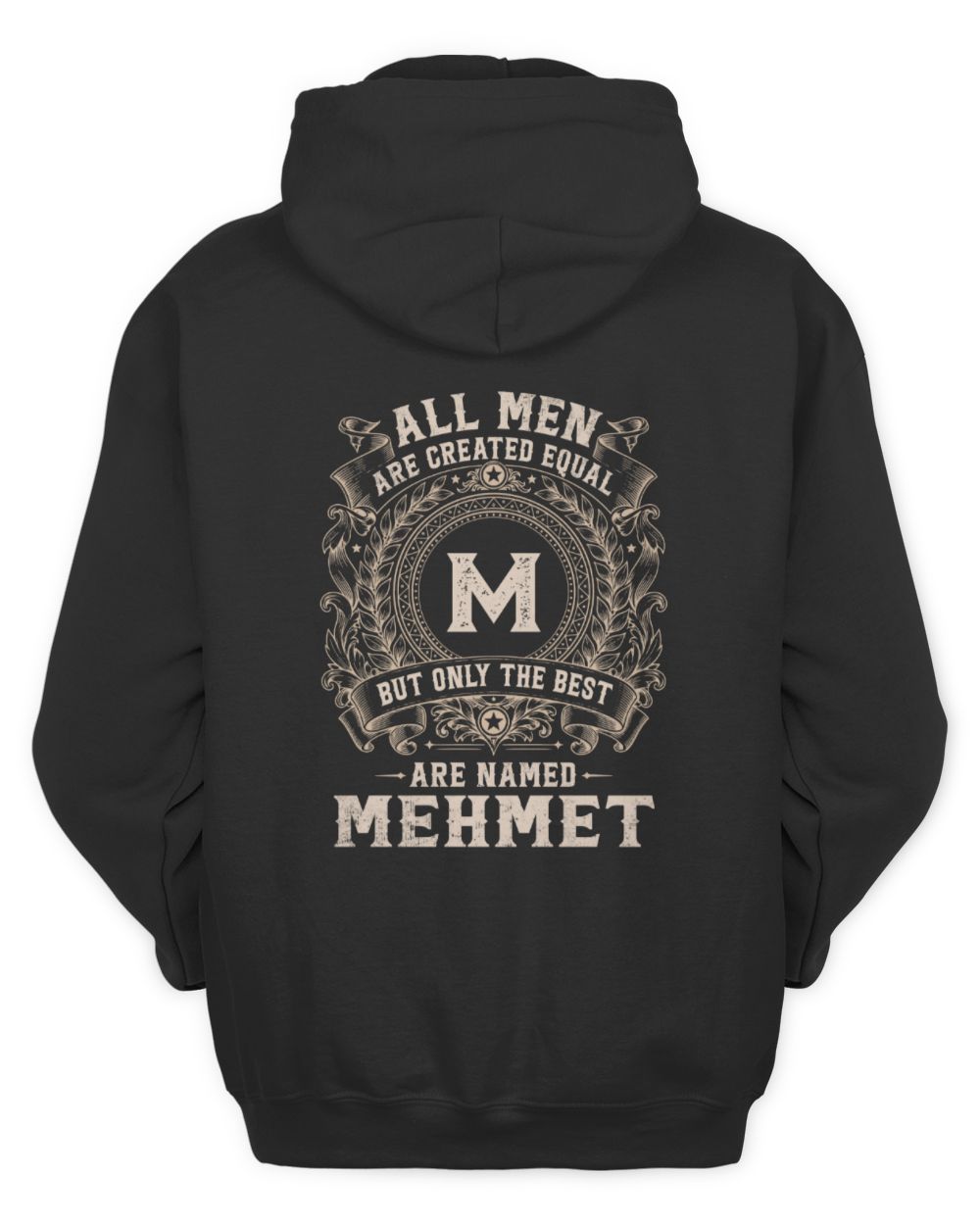 All Men Are Created Equal Cool Logo Shirt MEHMET M1-60 / Unisex Hoodie / black