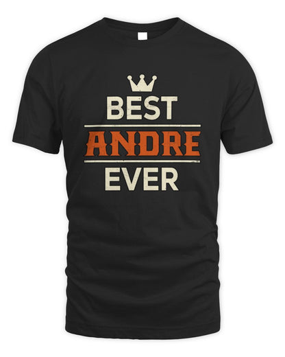 Best Your Name With Crown Shirt ANDRE M1-59 / Unisex Standard T-Shirt / black
