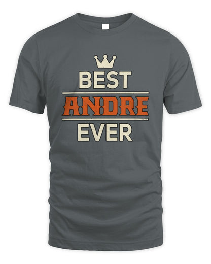 Best Your Name With Crown Shirt ANDRE M1-59 / Unisex Standard T-Shirt / charcoal