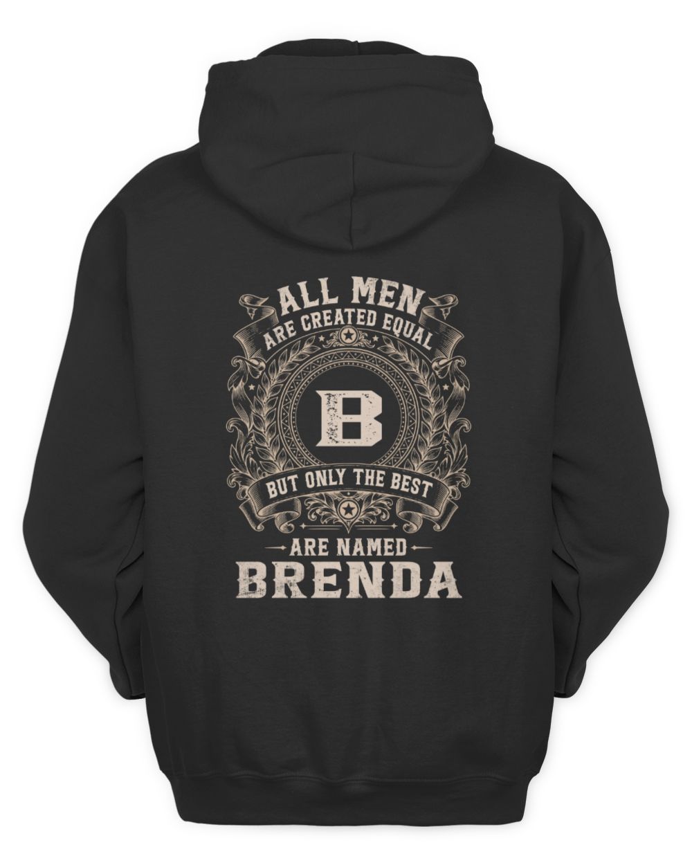 All Men Are Created Equal Cool Logo Shirt BRENDA M1-60 / Unisex Hoodie / black