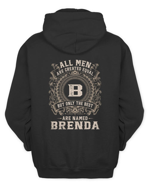All Men Are Created Equal Cool Logo Shirt BRENDA M1-60 / Unisex Hoodie / black