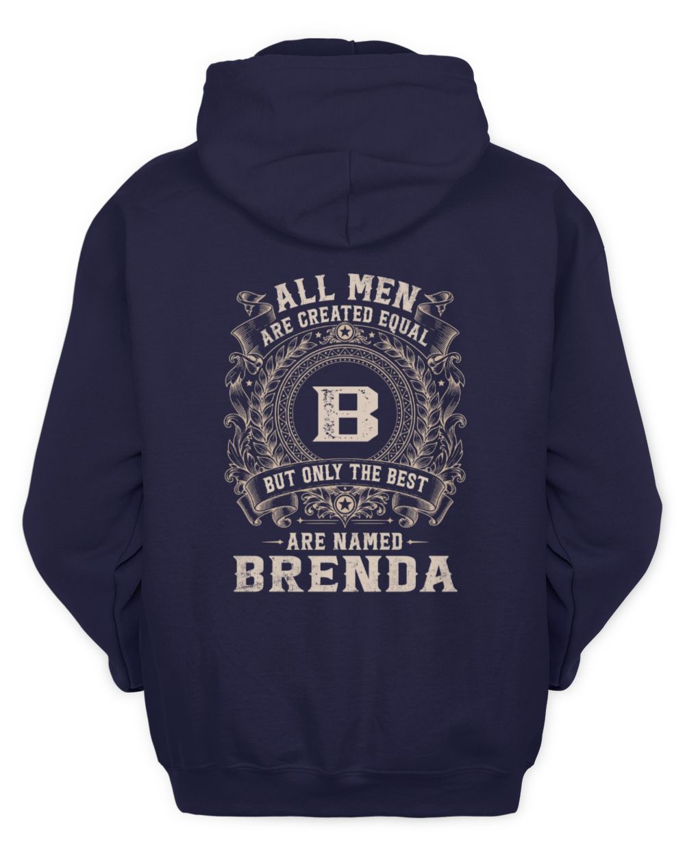 All Men Are Created Equal Cool Logo Shirt BRENDA M1-60 / Unisex Hoodie / navy