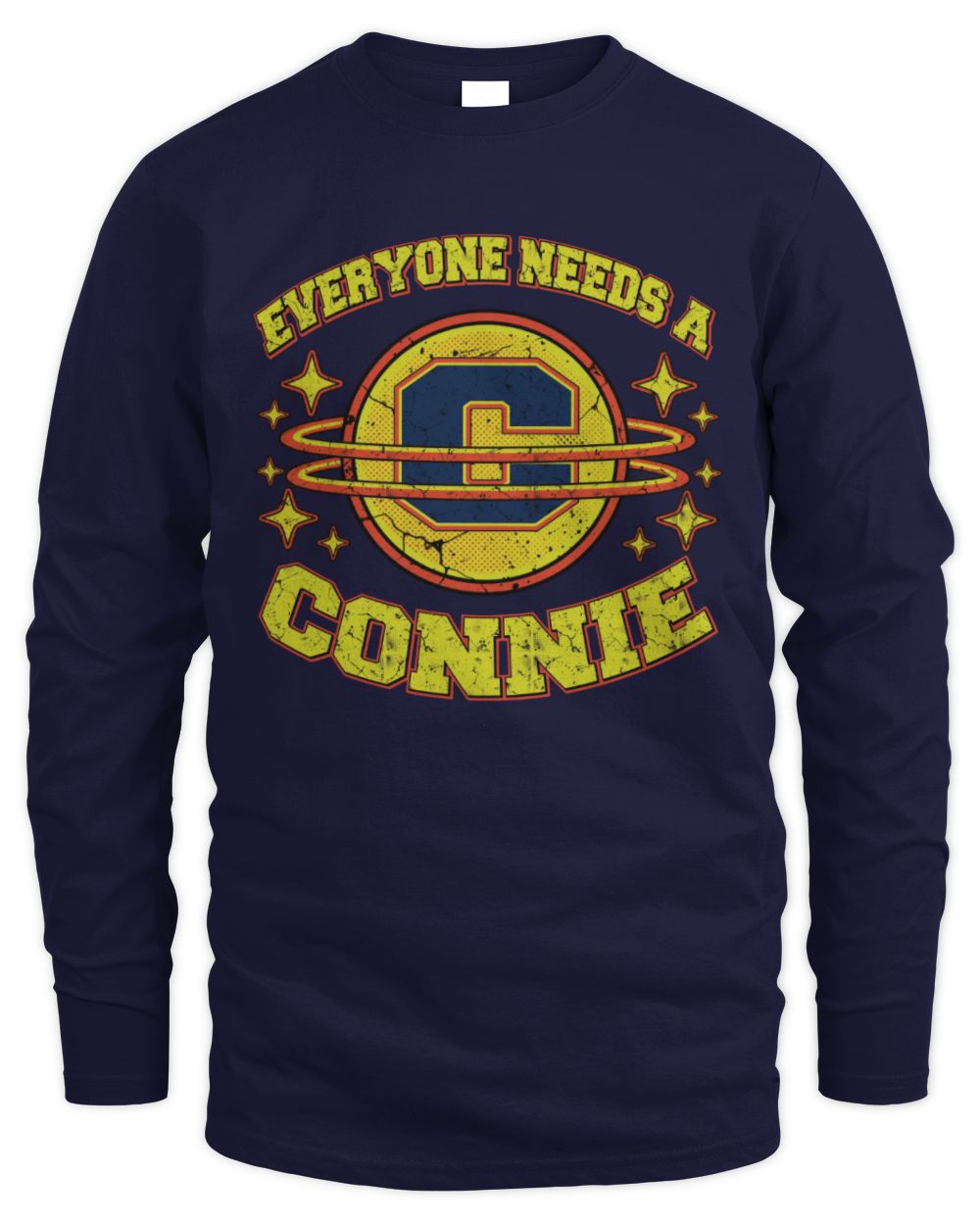 Everyone Needs a Your Name Shirt CONNIE M1-76 / Men's Long Sleeved T-Shirt / navy