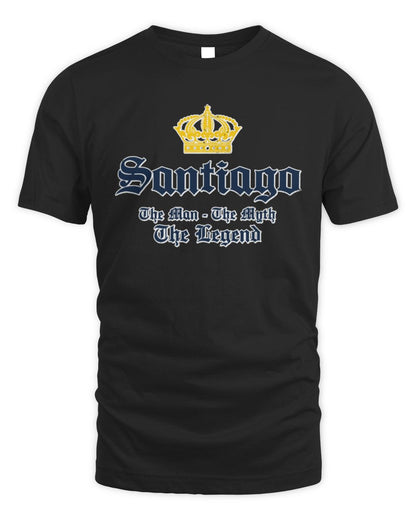 The Man The Myth The Legend Corona Beer T-Shirt SANTIAGO M1-S83 / Unisex Standard T-Shirt / black