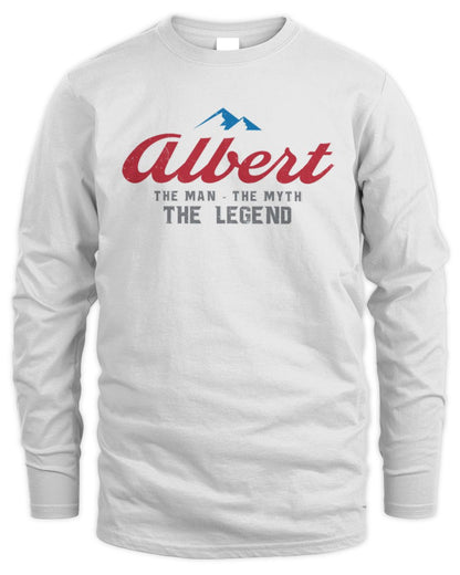 The Man The Myth The Legend Coors Light Beer T-Shirt ALBERT M1-S84 / Men's Long Sleeved T-Shirt / white