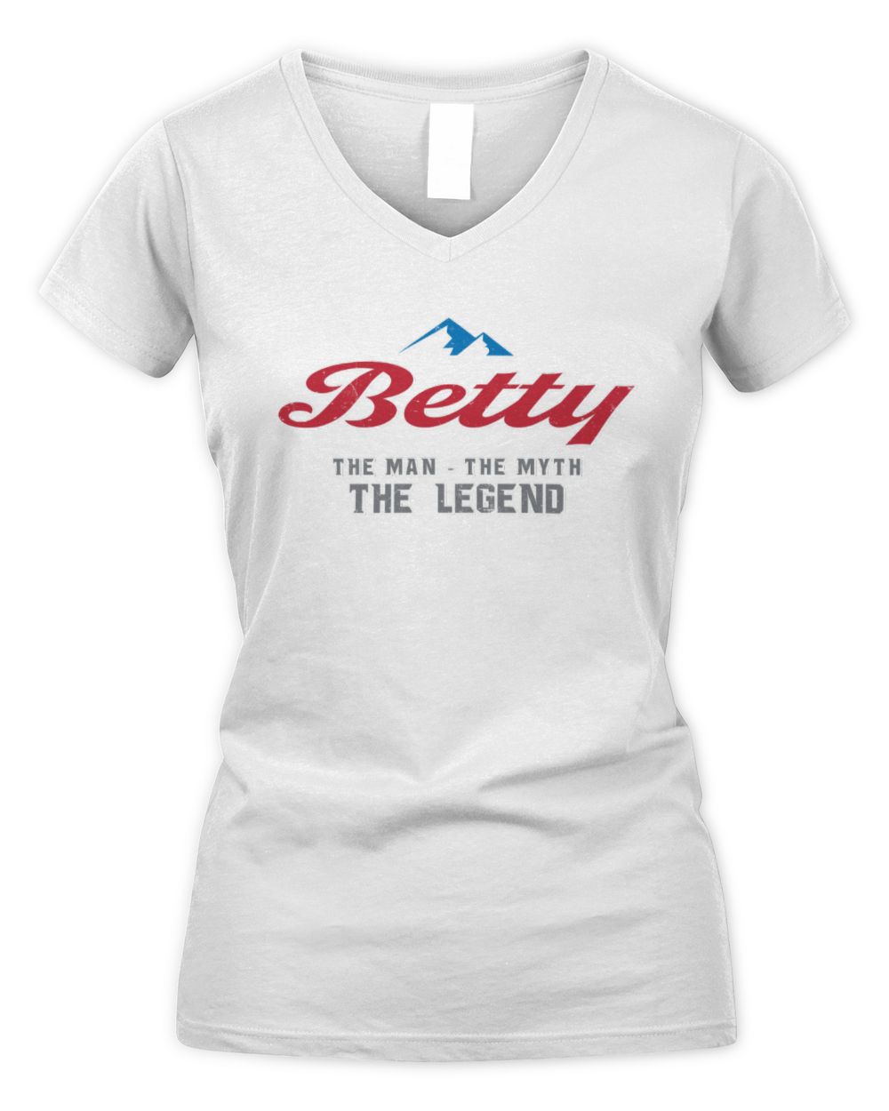 The Man The Myth The Legend Coors Light Beer T-Shirt BETTY M1-S84 / Women's V-Neck T-Shirt / white