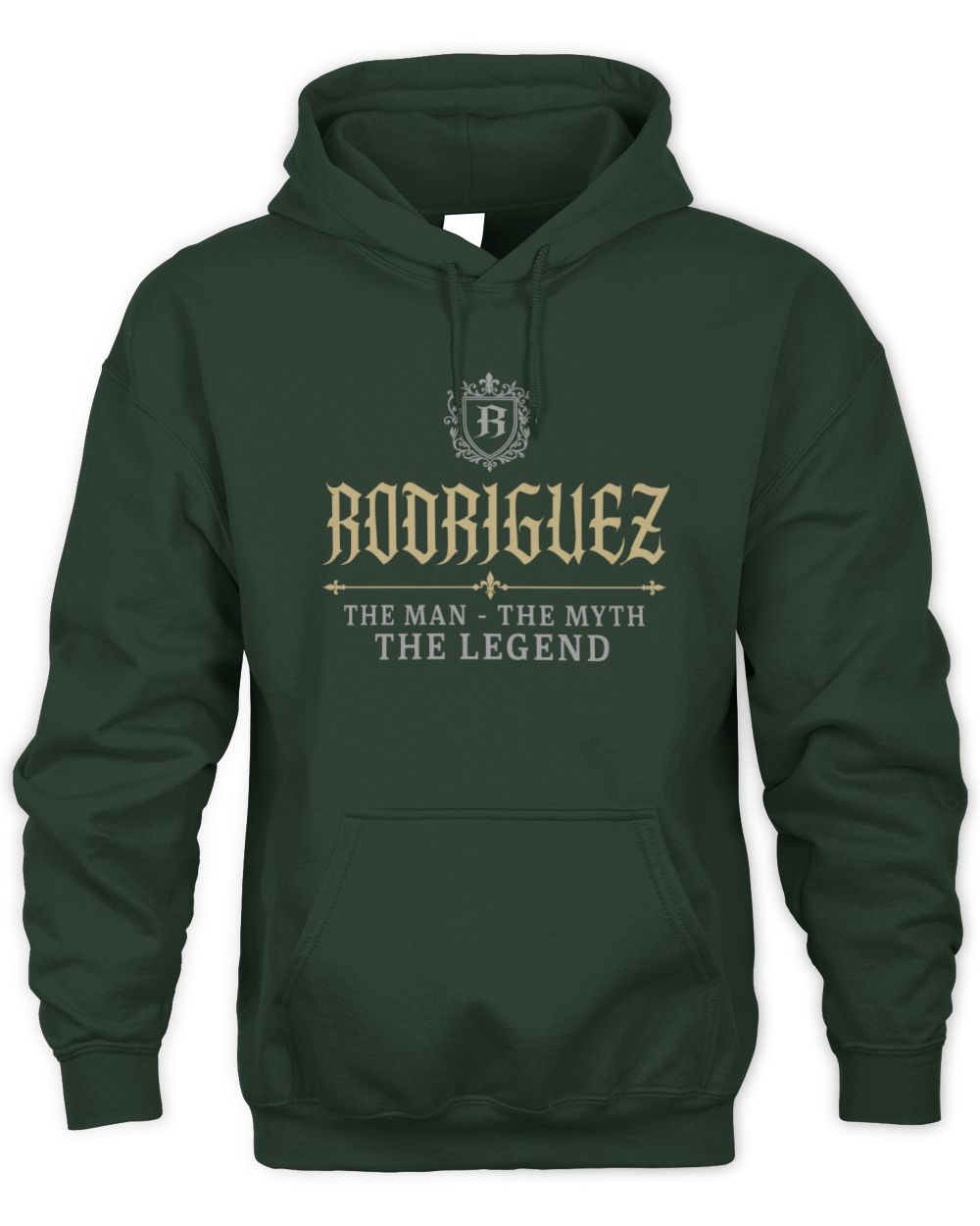 The Man The Myth The Legend Western Shirt RODRIGUEZ M1-78 / Unisex Hoodie / forest green