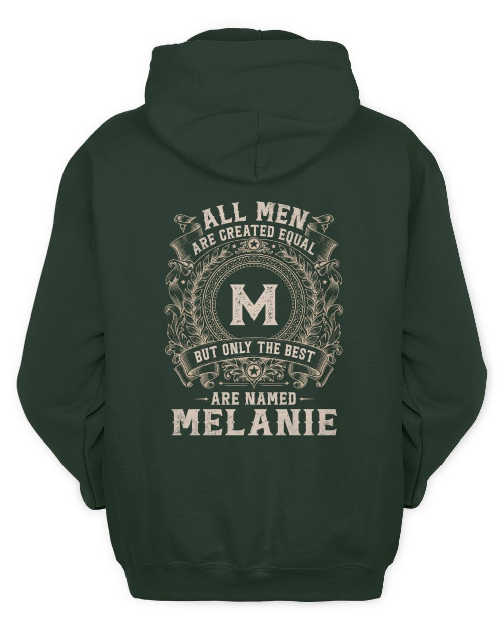 All Men Are Created Equal Cool Logo Shirt MELANIE M1-60 / Unisex Hoodie / forest green