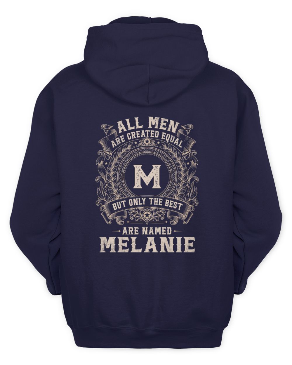 All Men Are Created Equal Cool Logo Shirt MELANIE M1-60 / Unisex Hoodie / navy