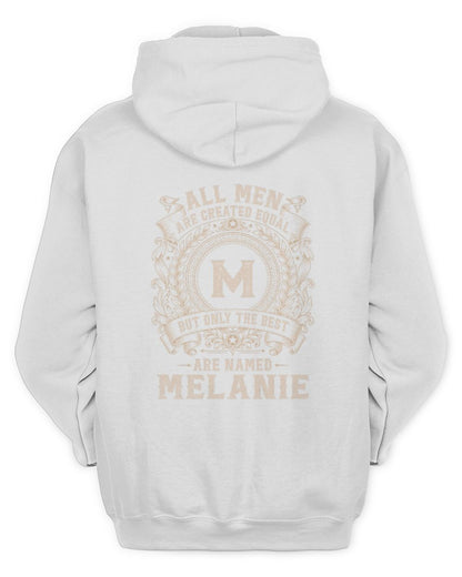 All Men Are Created Equal Cool Logo Shirt MELANIE M1-60 / Unisex Hoodie / white