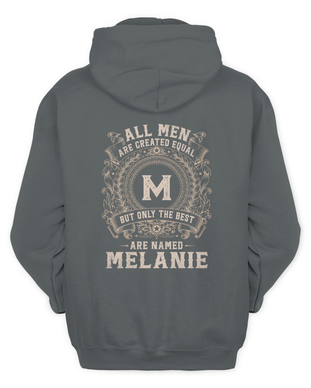 All Men Are Created Equal Cool Logo Shirt MELANIE M1-60 / Unisex Hoodie / charcoal