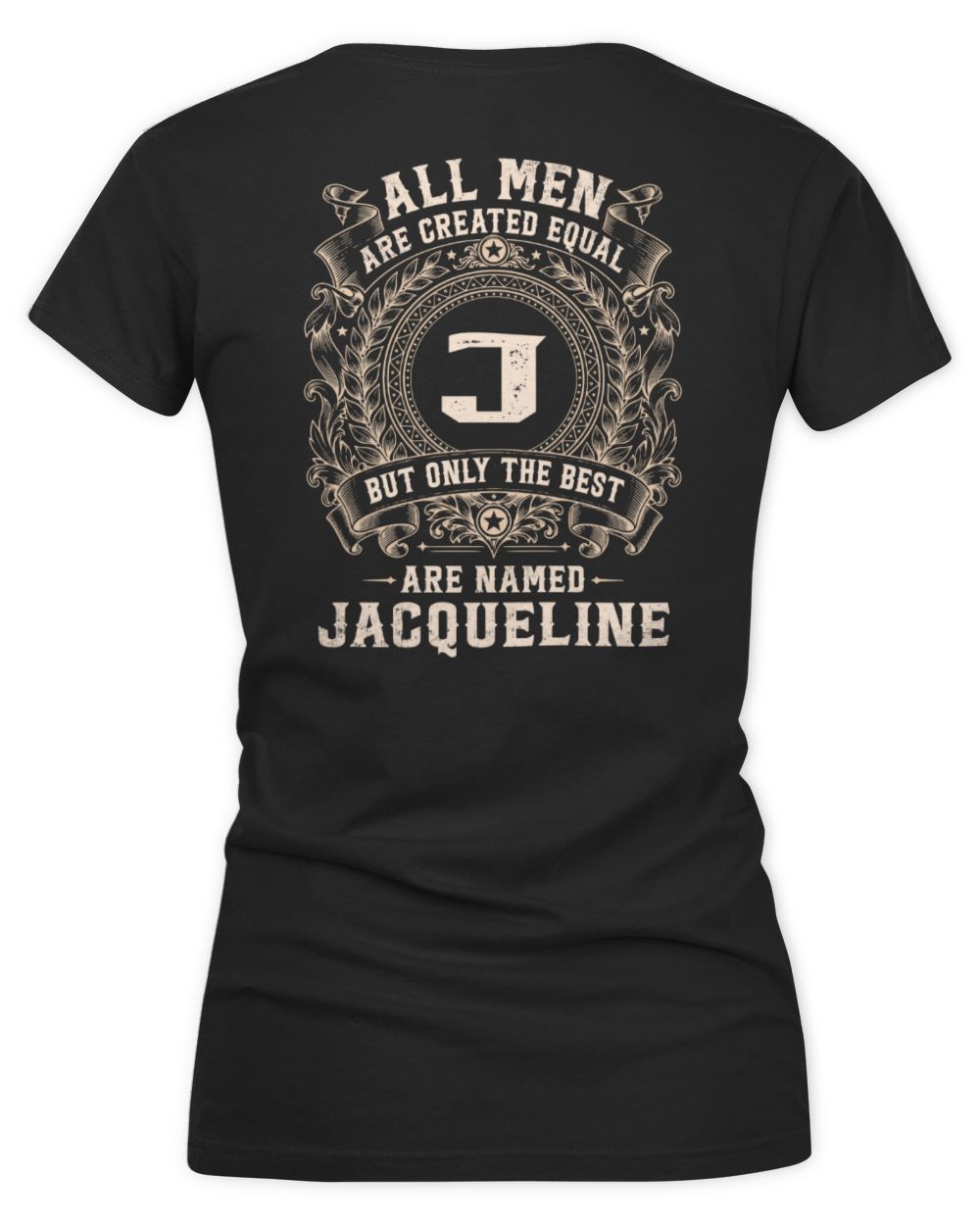 All Men Are Created Equal Cool Logo Shirt JACQUELINE M1-60 / Women's V-Neck T-Shirt / black