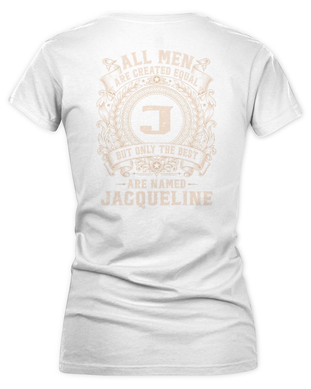 All Men Are Created Equal Cool Logo Shirt JACQUELINE M1-60 / Women's V-Neck T-Shirt / white